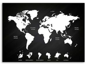 Obraz na plátně Úřad pro mapy světa - 60x40 cm