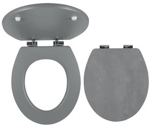 Wc prkénko Novaservis MDF beton WC/SOFTSTONE2