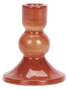 Skleněný svícen Red 11 cm