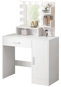 Kosmetická Toaletka Na Make-Up S Led Zrcadlem Moderní Glamour Loft