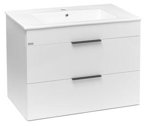 Koupelnová skříňka s umyvadlem Jika Plan 80x44,1x62,2 cm bílá H4537621763001
