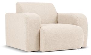 Béžové křeslo z textilie bouclé Molino – Micadoni Home