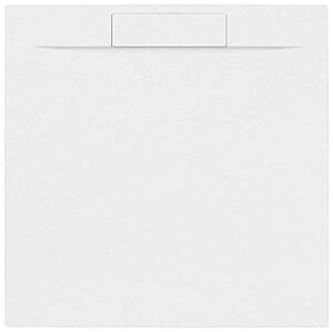 Sprchová vanička čtvercová SAT Fusion 90x90 cm litý mramor Blanco SATFU9090BL