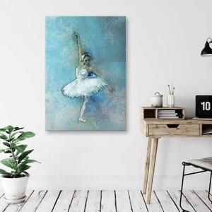 Obraz na plátně Bílá baletka - 40x60 cm