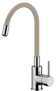 Dřezová baterie S-line Pro se silikonovým ramínkem béžová/chrom SIKOBSLPRO290BE