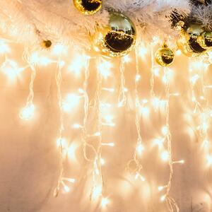 ACA Lighting LED vánoční světelný závěs, 3x0,6m, teplá bílá, IP44, 144 LED