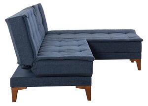 Atelier del Sofa Rohová sedací souprava Santo - Dark Blue, Tmavá Modrá