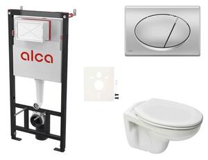 Cenově zvýhodněný závěsný WC set Alca do lehkých stěn / předstěnová montáž + WC Ceramia S-Line Pro SIKOASP3