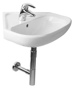 Rohové umývátko Jika Deep 55x56 cm otvor pro baterii uprostřed H8166140001041