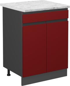 Spodní skříňka kuchyňské linky Vicco R-Line Červená 60 cm AP Marble, Model 46720
