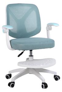 Dětská otočná židle Neoseat JUNI 010 s podnoží — látka, modrá