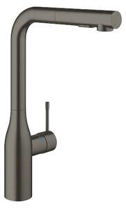 Dřezová baterie GROHE Essence New s vytahovací sprškou Brushed Hard Graphite 30270AL0