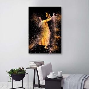 Obraz na plátně Pár tančící zlato - 40x60 cm