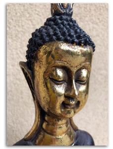 Obraz na plátně Buddha Gold Lázně Zen - 40x60 cm