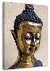 Obraz na plátně Buddha Gold Lázně Zen - 40x60 cm