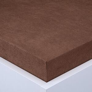 Napínací prostěradlo froté EXCLUSIVE tmavě hnědé 90 x 200 cm