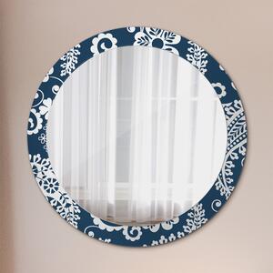 Zrcadlo - Zrcadlo na stěnu zrcadlo ložnice - make-up zrcadlo - paisley kompozice - Ø80cm