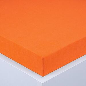 Napínací prostěradlo froté EXCLUSIVE oranžové 90 x 200 cm