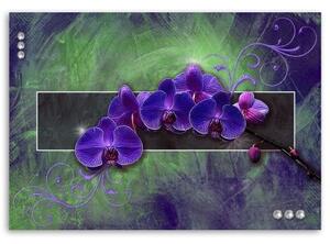 Obraz na plátně Orchidej Květina Příroda Fialová - 90x60 cm