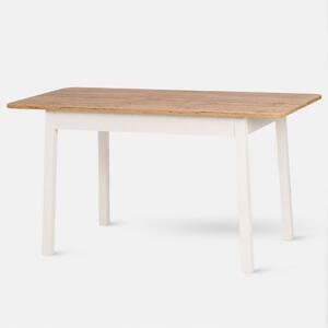 Stima Jídelní stůl KONY 110x70 + 35 cm dub wotan bílá