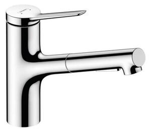Dřezová baterie Hansgrohe Zesis s vytahovací sprškou, 2 proudy chrom 74800000