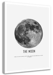 Obraz na plátně Měsíční vesmírná noc - 40x60 cm