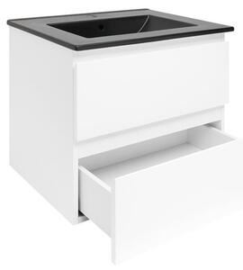 Koupelnová skříňka s umyvadlem SAT B-Way 59x50x45 cm bílá lesk BWAY260WU4B