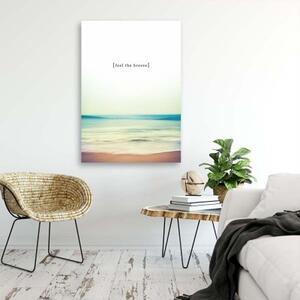 Obraz na plátně Popisek Feel the Breeze Beach - 40x60 cm
