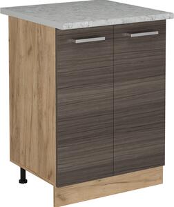 Spodní skříňka kuchyňské linky Vicco R-Line Ušlechtilá šedá 60 cm PD Mramor, Model 53966
