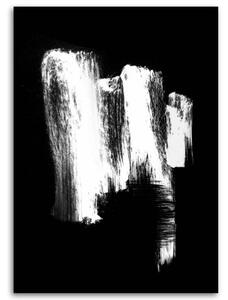 Obraz na plátně Abstrakce Černobílá - 40x60 cm