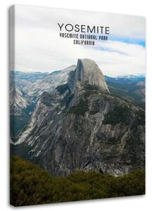 Obraz na plátně Horský Yosemitský národní park - 70x100 cm