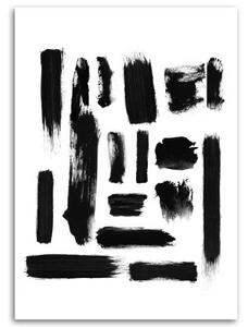 Obraz na plátně Abstrakce Černobílá - 40x60 cm