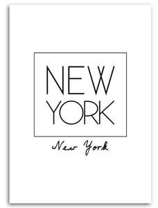 Obraz na plátně Říkadla Citát New York - 40x60 cm