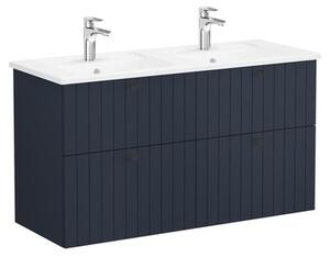 Koupelnová skříňka s umyvadlem VitrA Root 120x67x46 cm modrá mat ROOTG120BINTS