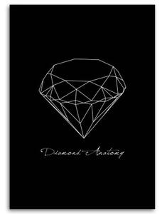 Obraz na plátně Geometrický diamant - 40x60 cm