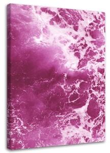 Obraz na plátně Abstrakce Růžová vlna - 80x120 cm