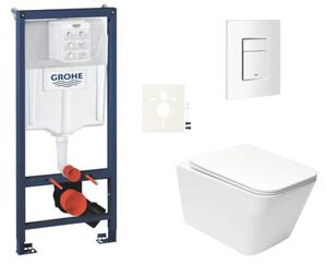 Závěsný WC set do lehkých stěn / předstěnová montáž SAT Infinitio SIKOGRSIN12SCSH0