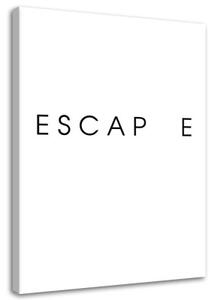 Obraz na plátně Nápisy Escape - 60x90 cm