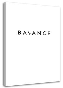 Obraz na plátně Nápisy Balance - 70x100 cm
