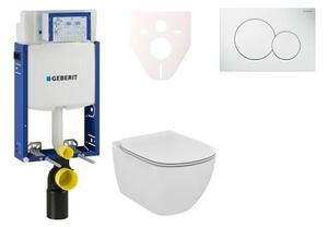 Cenově zvýhodněný závěsný WC set Geberit k zazdění + WC Ideal Standard Tesi 110.302.00.5NF1