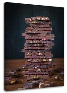 Obraz na plátně Čokoládové bonbony - 60x90 cm