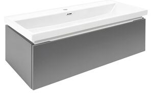 Koupelnová skříňka s umyvadlem SAT Feel 100x30x44,8 cm antracit mat SATFEEL100ANTU4