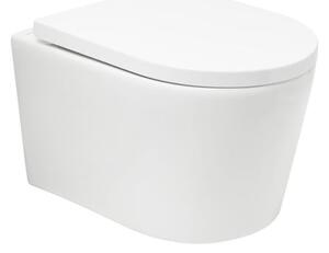 Wc s prkénkem softclose závěsné SAT Brevis bílé vírové SATBRE010RTORP