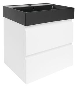 Koupelnová skříňka s umyvadlem SAT B-Way 59x50x45 cm bílá lesk BWAY260WU2BB
