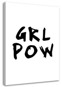 Obraz na plátně Girl Power - 80x120 cm