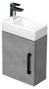 Koupelnová skříňka s umyvadlem SAT Cube Way 40x47,5x20 cm beton mat CUBE320401DCBE