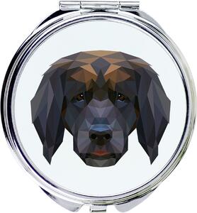Leonberger – Zrcadlo značky Art-Dog s fotografií a geometrickým vzorem