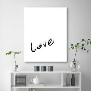 Obraz na plátně Nápis Love Love Typografie - 40x60 cm