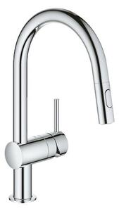 Dřezová baterie GROHE Minta s vytahovací sprškou chrom 32321002