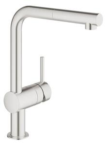 Dřezová baterie GROHE Minta s vytahovací sprškou supersteel 32168DC0